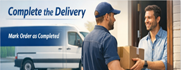 Privatperson som bekrefter at levering er fullført etter at transporten er ferdig på ExusTrans